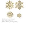 Yousheng 36 Pcs Christmas Snowflake Ornaments Glittered Snowflake Hanging Decoration for Christmas Indoor Winter Wonderland Decor