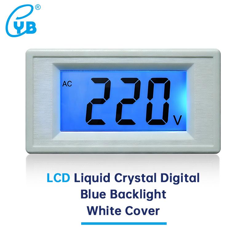 YB5135D AC Voltage Meter 20-500V 2-Wire LCD Digital Volt Panel Meter for 100V 110V 120V 220V 230V 380V Voltage Testing Tool D69