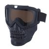 Iosn Motorcycle Goggles with Skull Chin Mask