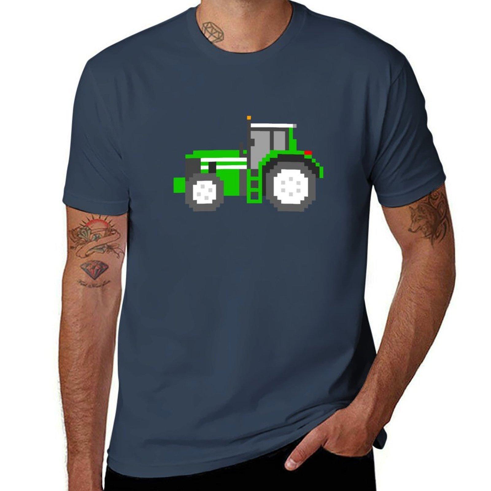Tractor The Kids Picture Show TShirt Basic Plain Short Sleeve Crew Neck Tee S