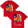 OUEVED0 EL BAIFO Album 2026 Tour Print Unisex Women Fashion HipHop Tshirts Summer Shortsleeved Tees Casual Cotton Streetwear