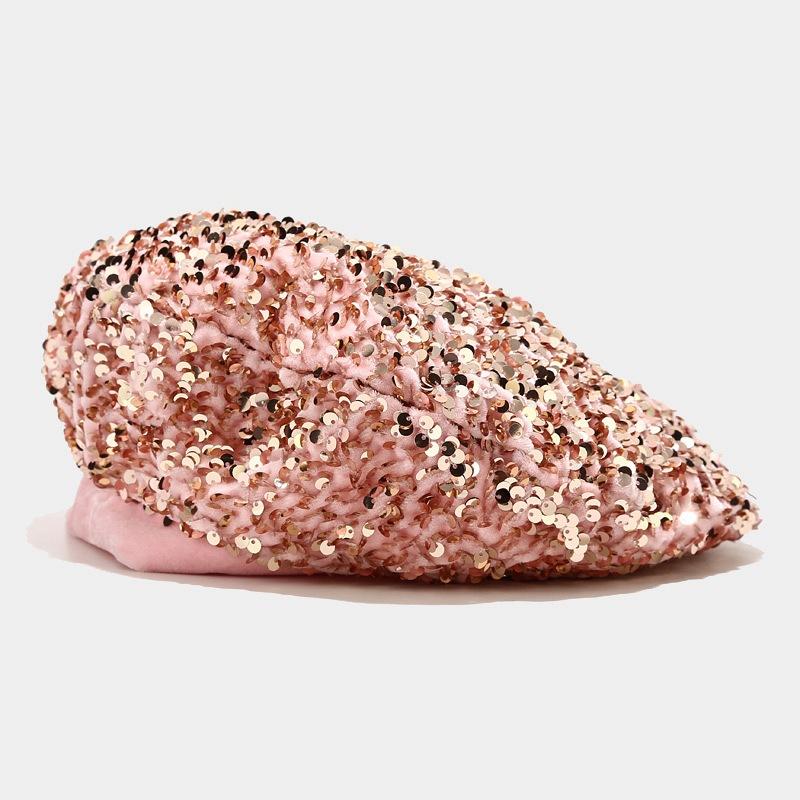 Brokatowy beret jesień zima malarz kapelusz europejski amerykański trend uliczny uniwersalny kapelusz moda dziecięca osobowość dynia kapelusz