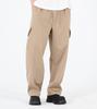 Beoteunseoul Elastic String Cotton Pants (Beige)