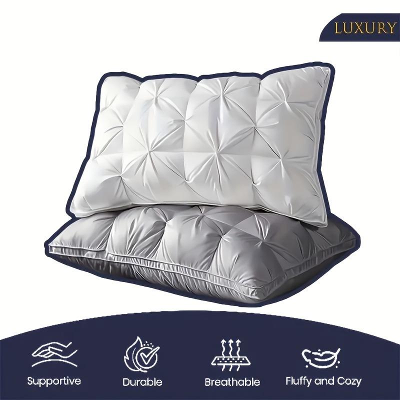 1/2pcs Twisted Flower48 × 74cmStar Hotel High and Low Pillow Home No Collapse Cervical Pillow Insert Waterable Wash Pillow Inner