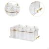Food Storage Container Gadget Cabinet Coffee Bean Airtight Lid Drawer Rack Reusable Tin