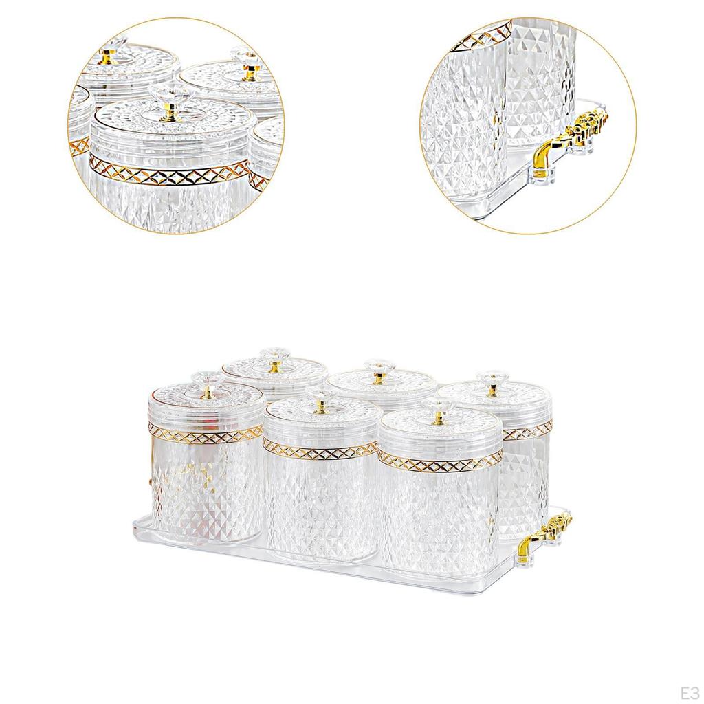 Food Storage Container Gadget Cabinet Coffee Bean Airtight Lid Drawer Rack Reusable Tin