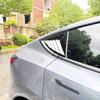 Rear Triangle Window Shutters Triangle Sunshade Modified  Patch Shark Gill For Tesla Model Y 2019-2024