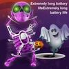 Wind-up Dancing Swinging Skeleton Toy Kids 3D Halloween Articulated Skeleton Spring Clockwork Toy Stress Relief Desktop Decoration