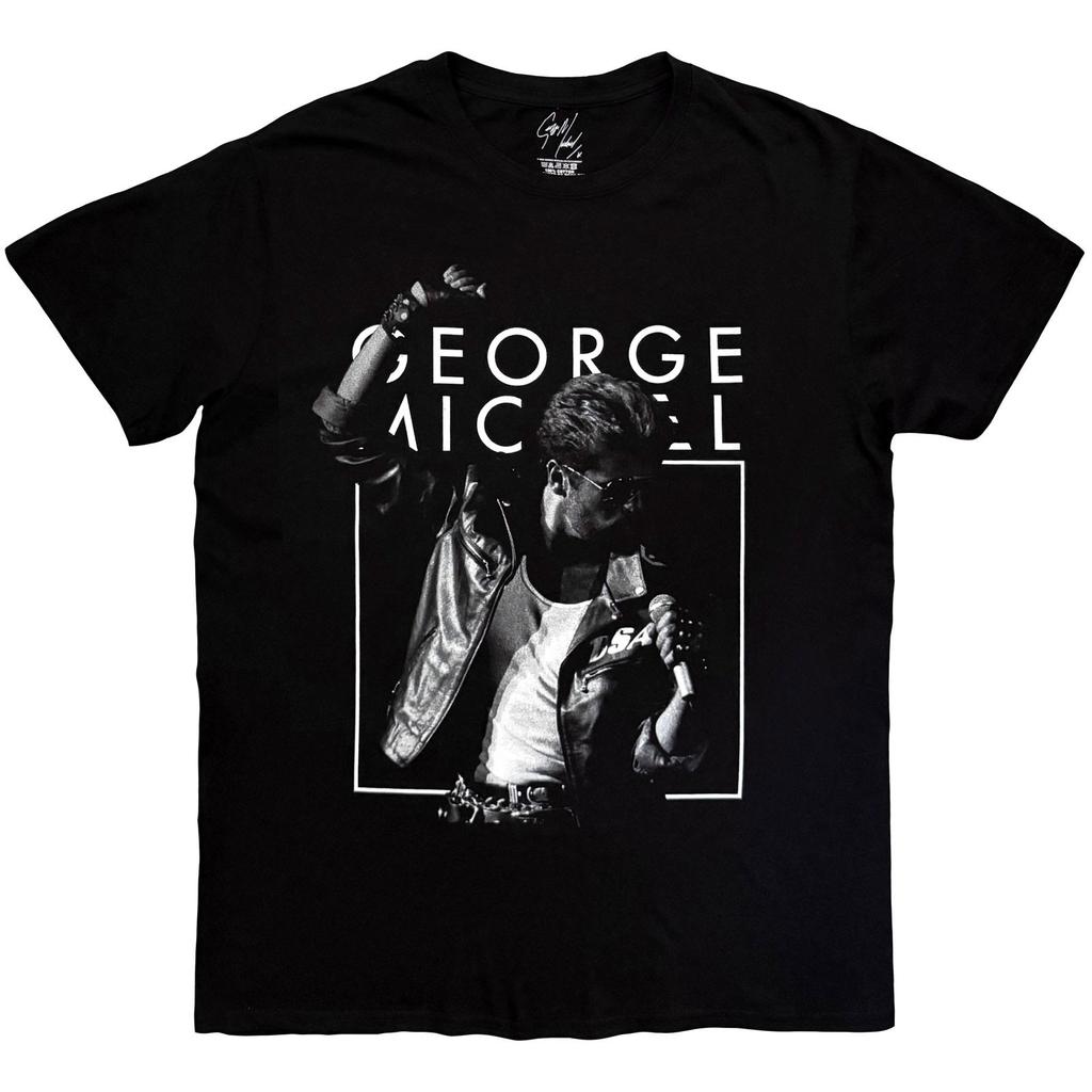 George Michael BandW Faith Official T-Shirt Mens Unisex