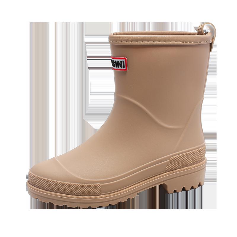 Damen Stiefeletten Regenstiefel im koreanischen Stil - Trendig, wasserdicht, rutschfest, ideal für Outdoor-Arbeiten und Autowäsche.