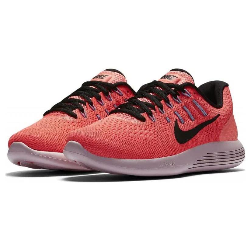 Nike Zapatillas de Running Lunarglide 8 de Malla Antideslizantes Caña Baja para Mujer Rojo Negro 843726-606