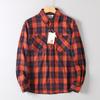 Soft Texture Foreign Trade Export Unisex Shirts, Spring and Autumn Vintage Loose Versatile Plaid Long-Sleeve Shirts