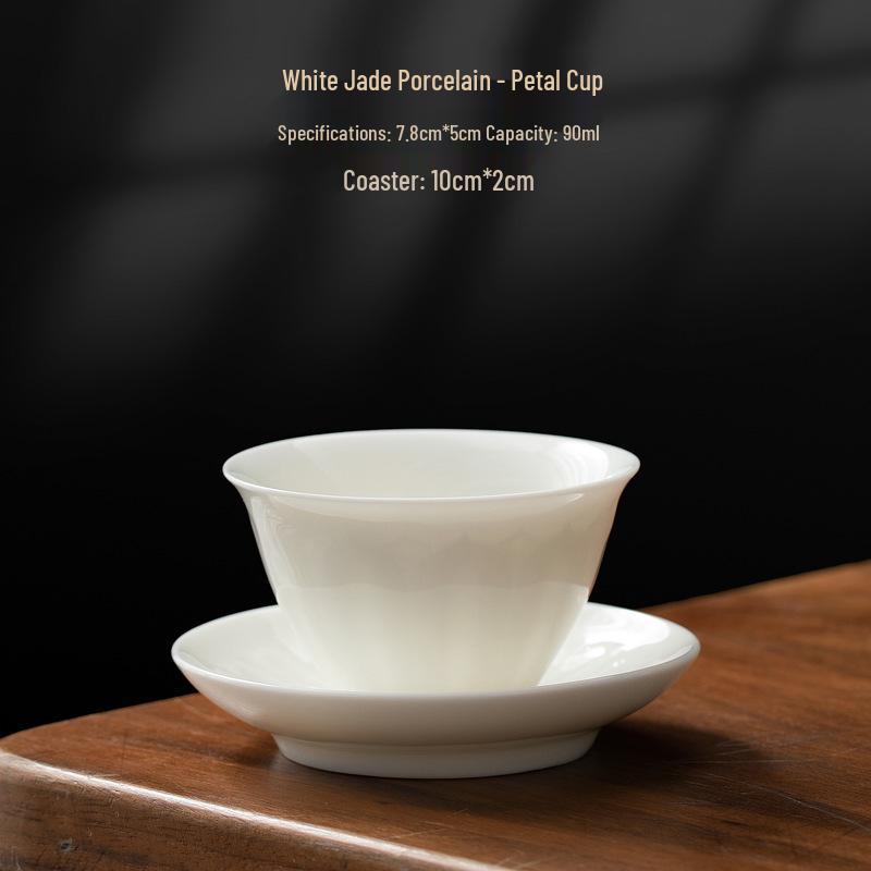 Dehua White Jade Porcelain High-End Personal Teacup