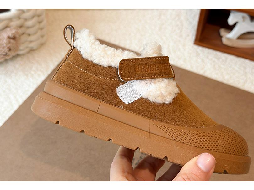 Bottes de Neige d'Hiver pour Garçons et Filles 2025 - Chaussures en Coton Antidérapantes pour Tout-Petits, Doublées de Velours