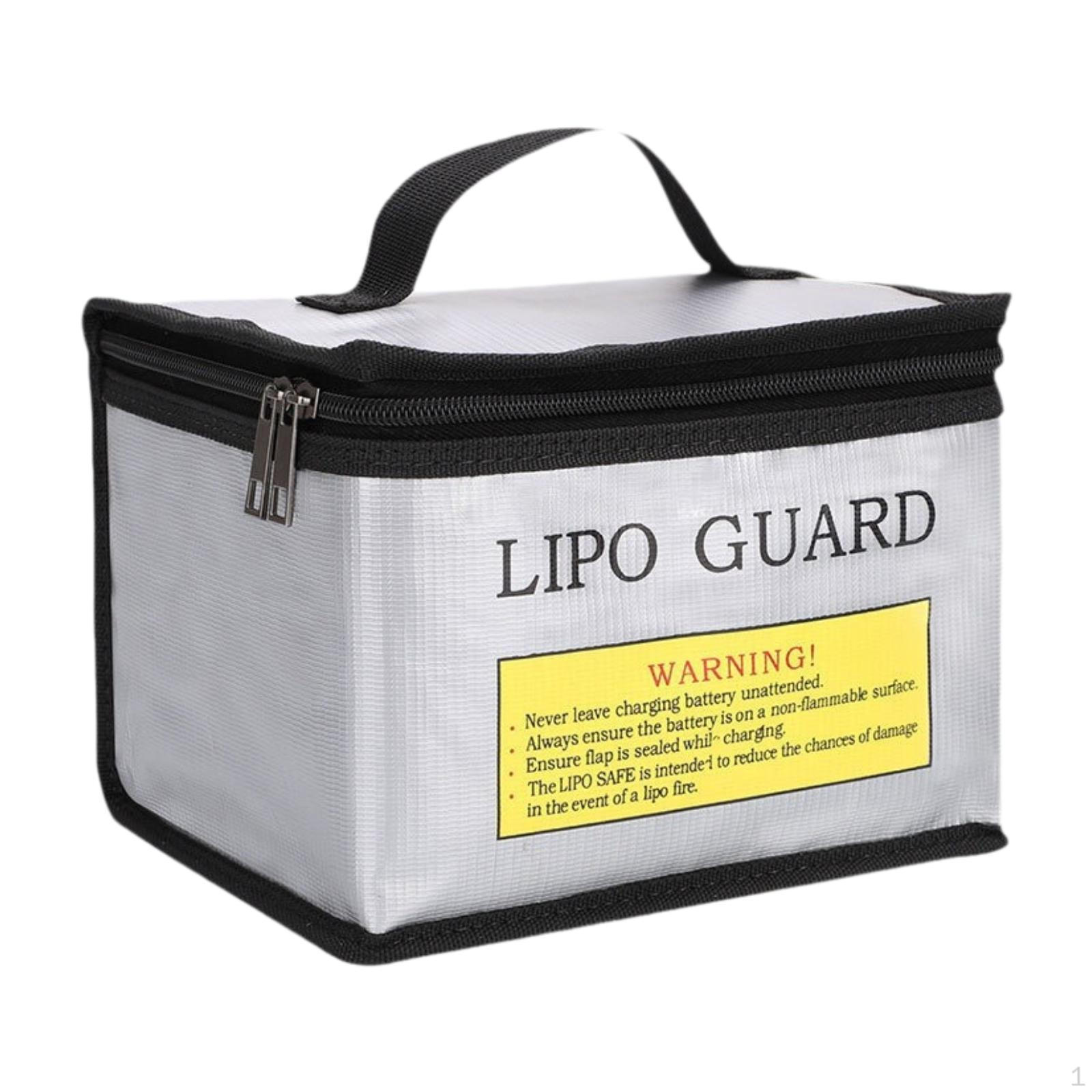 

Огнестойкая сумка для аккумулятора Lipo, безопасная сумка из ПВХ с огнестойким покрытием Silver