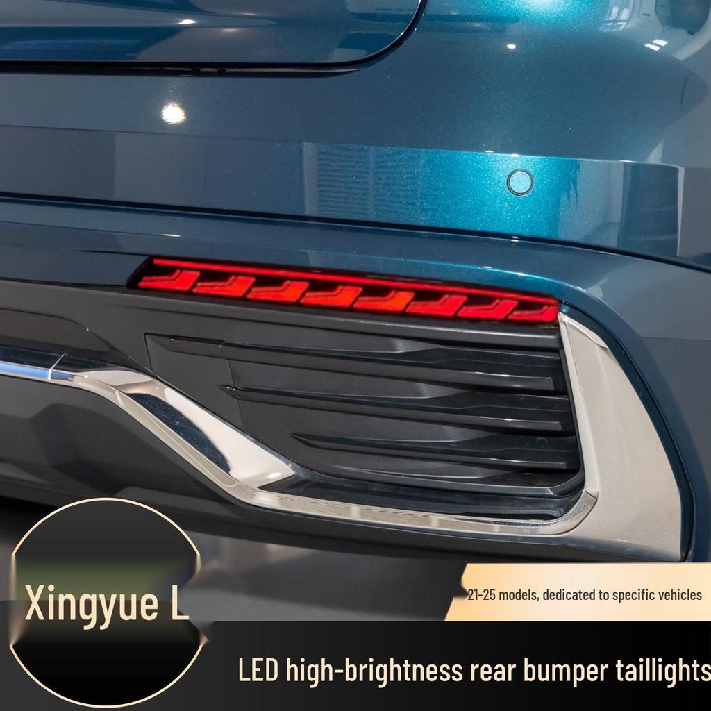 LED Flowing Rear Turn Signals for Geely Xingyue L 2021-2025: Modified Rear Bumper Warning Lights