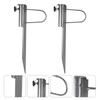 2 Pcs Sun Umbrella Plug Base Stands Pole Holders Beach Anchor Steel Sand Stakes Fixators