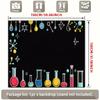 2D Planar Banner - 1 Piece of Laboratory Molecular Chemistry Background Decoration Party Decoration - Polyester Material