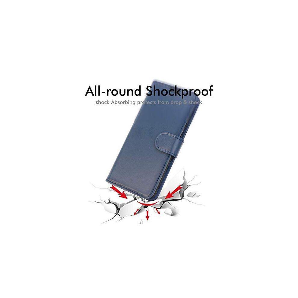 Huawei Mate 20 Pro Wallet Case - Leder Wallet Flip Schutzhülle Cover mit Kartenfächern, Ständer und Armband - PU-Leder