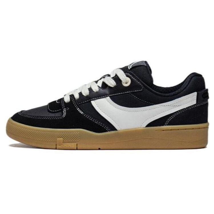 New LiNing Zhengrong 92S Slip Resistant Cushioning Low Top Skateboard Shoes Men's Black AEPSA57-2