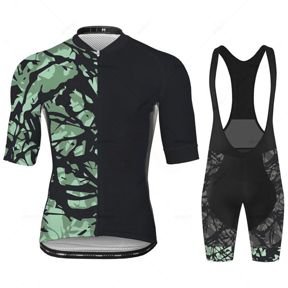 Summer Breathable 2025 Pro Cycling Jersey Set Sportswear Bike Clothing Road Suit Bicycle Bib Shorts Maillot Ropa Ciclismo Hombre