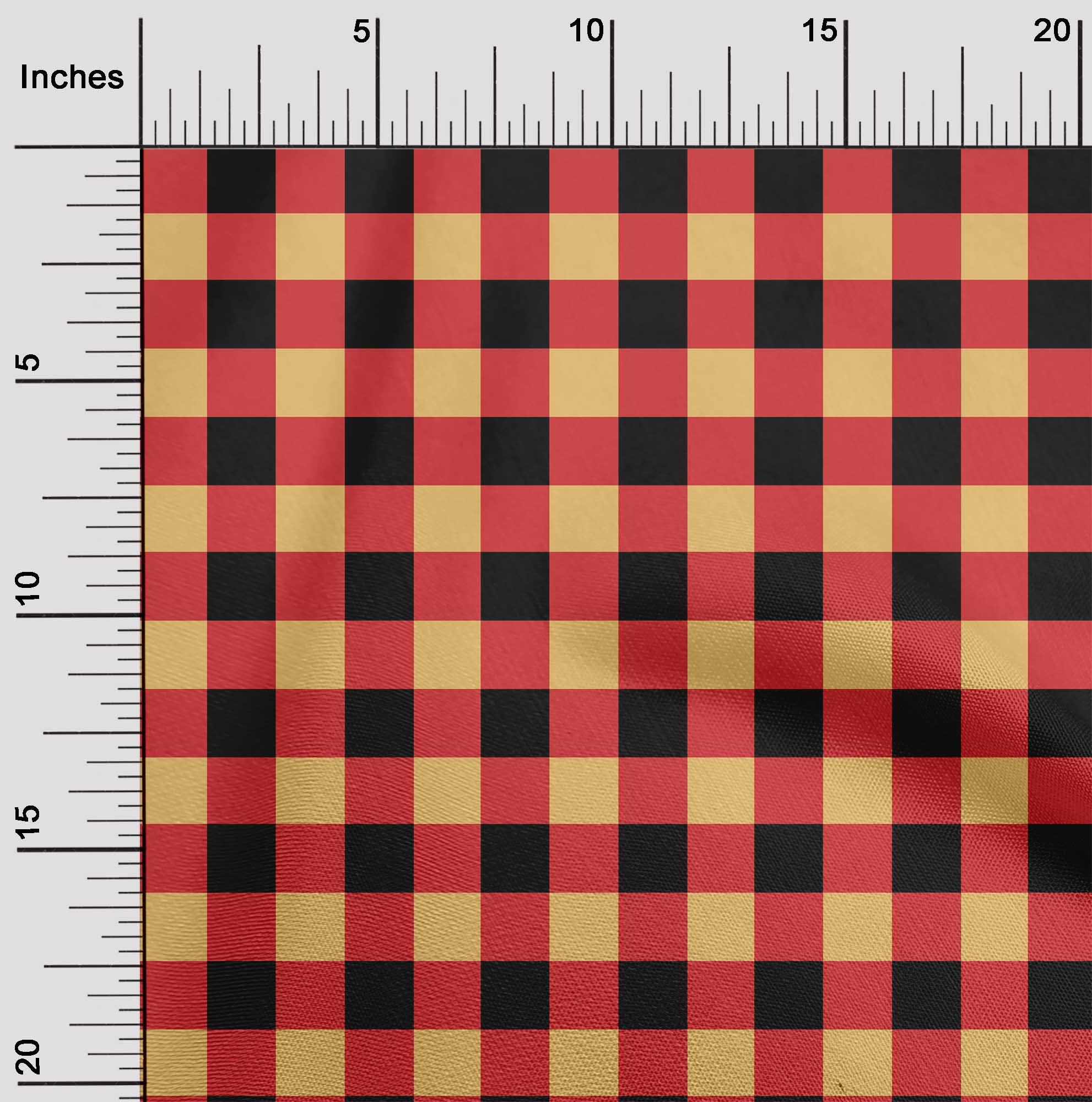 

oneOone Cotton Flex Fabric Gingham Check Print Fabric By Yard 40 Inch Wide 42 Inch - Viscose Chiffon червоний