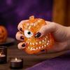 Soft Elastic Halloween Pumpkin Squeeze Toy Transparent Glitter Squishy Fidget Toy  Party Favor