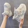 Thick-soled heightened mesh dad shoes, ultra-light and thin summer new muffin breathable sneakers
