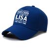Lisa Print Inspirational Quote Baseball Cap, Cool And Handsome Polyester Hat, 100% Woven Polyester Fiber, Adjustable, Unisex, Wi
