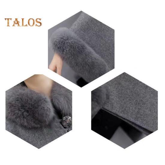 Pelerina de iarnă pentru doamnă, mâneci dolman, șal gros, guler largi, culoare uni, decor blană artificială, îmbrăcăminte caldă de zi cu zi, poncho de lucru în aer liber