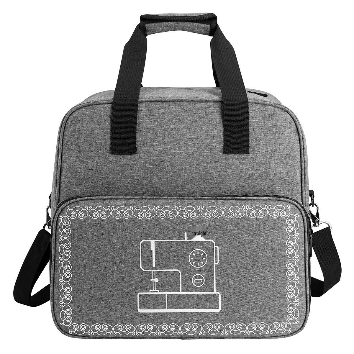 Compact Sewing Machine Storage Bag - 600D Oxford Cloth, Dustproof, with Sewing Accessories Organizer violetto
