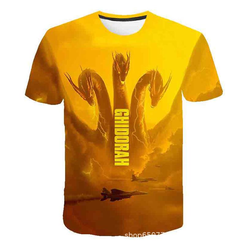 Summer Short Sleeved T-shirt Monster Series 3D Printed Casual T-shirt