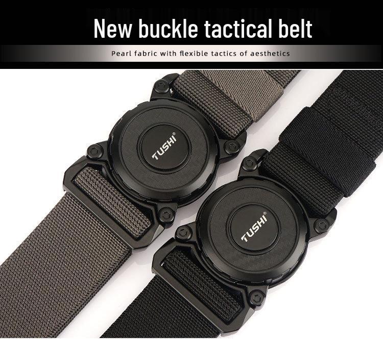 Quick-Release Nylon Tactical Belt for Workwear & Outdoor Training