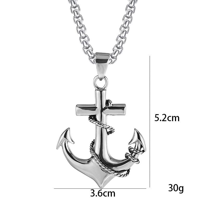 European Retro Punk Claddagh Pendant Necklace for Men