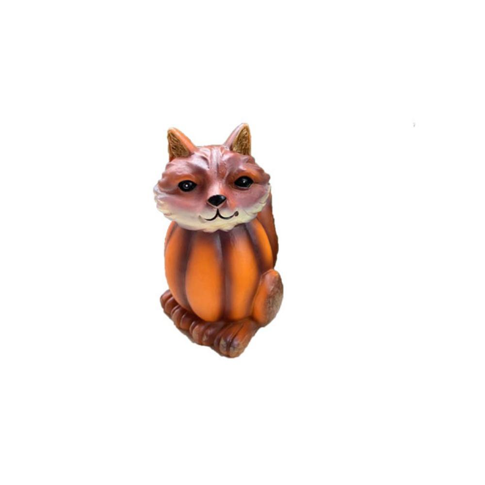 

Resin Halloween Pumpkin Owl Statue Cute Miniature Figurine Ornament Animal Head Sculpture Cabinet Style 2