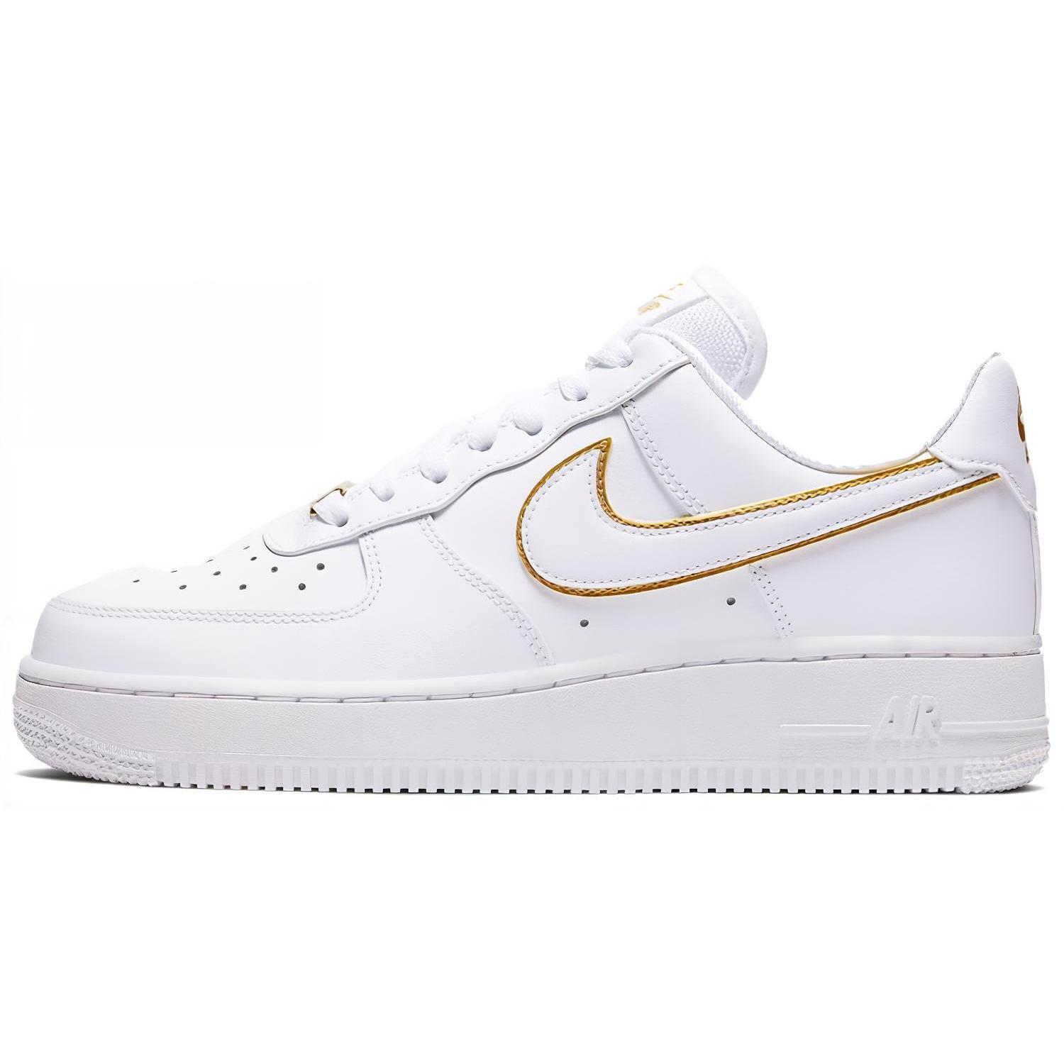 

new Nike Air Force 1 Low White Gold Swoosh Women s 36.5