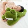 30-60cm New Lying Frog Plush Toy Playful Green The Frog Prince Bed Soothing Doll Sleep Accompany Pillow Birthday Gift