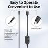 Digitales Display USB C auf DC 5525 Konverter 5V/9V/12V/15V/20V mit 28/34 Anschlussspitzen Typ-C zu DC Stromkabel