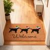 Doormat In Home Christmas Floral Welcome Cane Christmas Tree Light String Deer Door Mat Floor Mat
