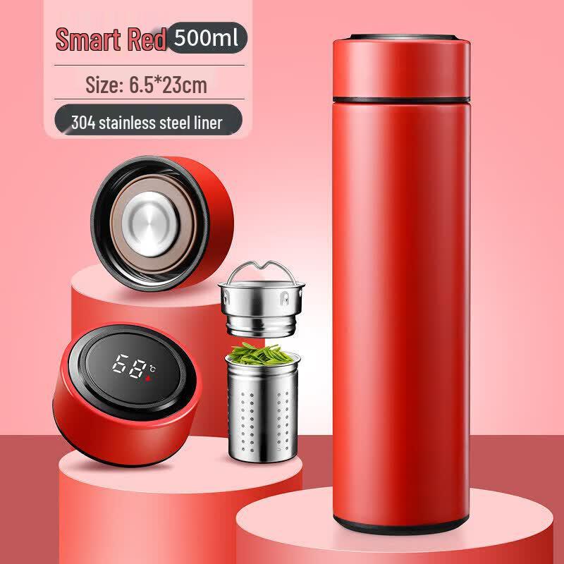 Qiwei 500ml Smart 316 Stainless Steel Tea Infuser Thermos