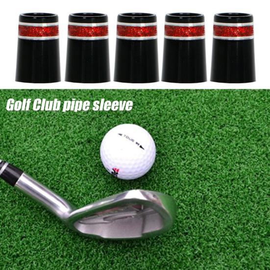 10Pcs Tough Golf Ferrule Lightweight Compact Glitter Design Golf Iron Ferrule for Sport