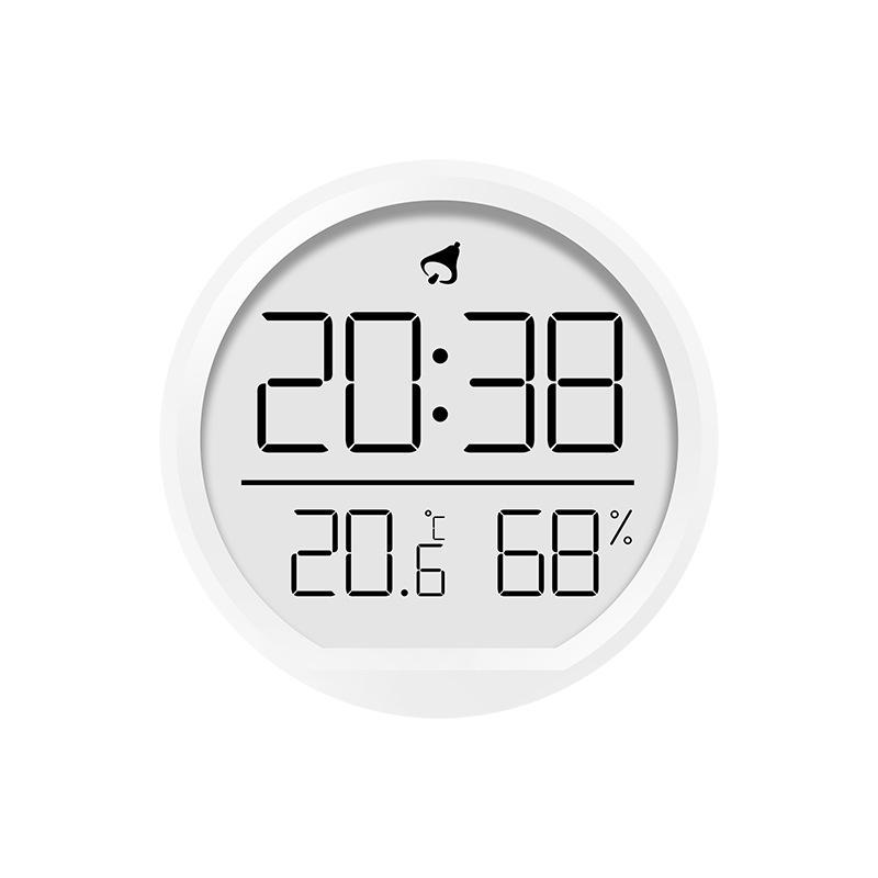 Digital Wall-Mounted Thermometer-Hygrometer & Alarm Clock for Indoor Use