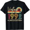 Vintage 1992 33rd Birthday Gift 33 Years Old Limited Edition Tshirts Men Casual Tshirt 100 Cotton Loose Oversized T Shirt