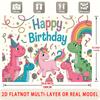 Party Backdrop Happy Birthday Birthday Unicorn Rainbow Photo Booth Background Wall Decor