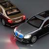 RNV4  1:24 Mercedes-Benz Maybach GLS600 Alloy Model Car Diecast Toy Car Simulation Sound & Light Vehicle Toys Model Gifts For Kids C98