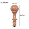Vintage European Rosewood Sealing Wax Stamp Handle with Universal Wooden Grip