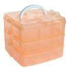 Clear Plastic Craft Beads Jewellery Storage Organizer Tool Box Case
