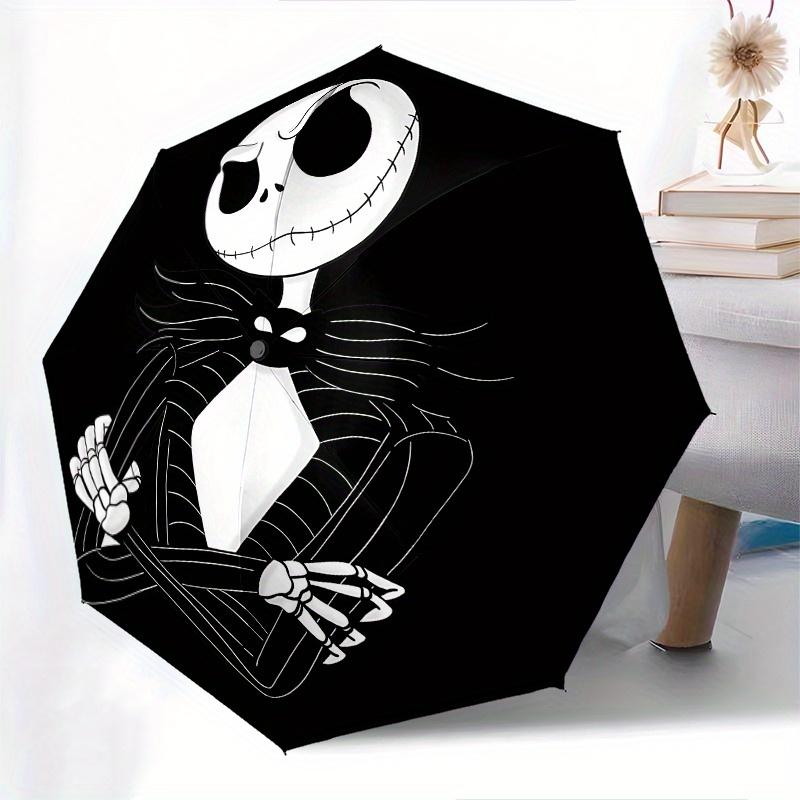 1 Auto Open Skeleton, Jack Themed Colorful 8-rib Portable Umbrella for Men and Women, A Compact Commuting Companion Suitable for Daily Drink