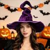 Velký Široký Okraj Čarodějnický Klobouk Gotický Cosplay Čarodějnická Čepice Halloween Kouzelnická Čepice Role Play