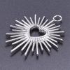 5pcs Bedeltjes Never Fade Heart Sun Moon Star Charms For Jewelry Making Bulk Phase Of The Moon Pentagram Stainless Steel Pendant